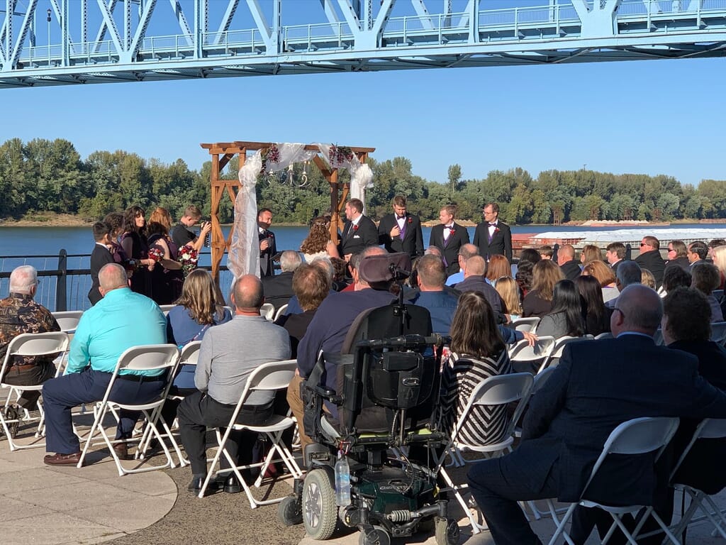 Expanding Our Reach: Owensboro DJ Services Now Available from Crunk DJ! 2 Outdoor wedding ceremony by the river