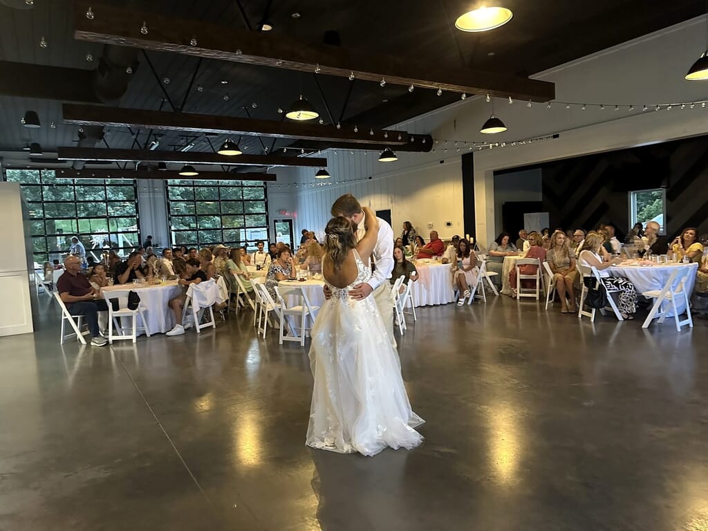 Madisonville Kentucky Wedding DJ 12 First dance at a Mahr Park wedding reception
