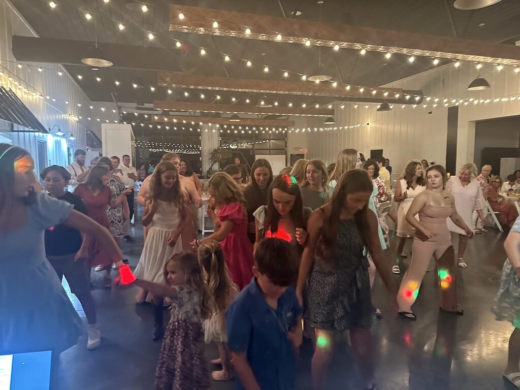 Madisonville Kentucky Wedding DJ 6 Wedding dance floor celebration at Mahr Park