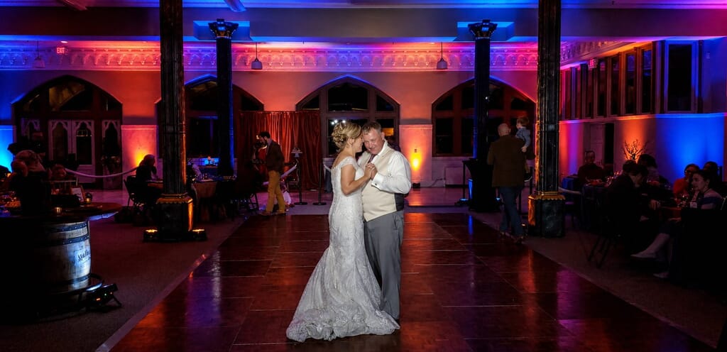 Evansville’s Premier Wedding DJ & MC 11 First dance moment at the Old Post Office in Evansville