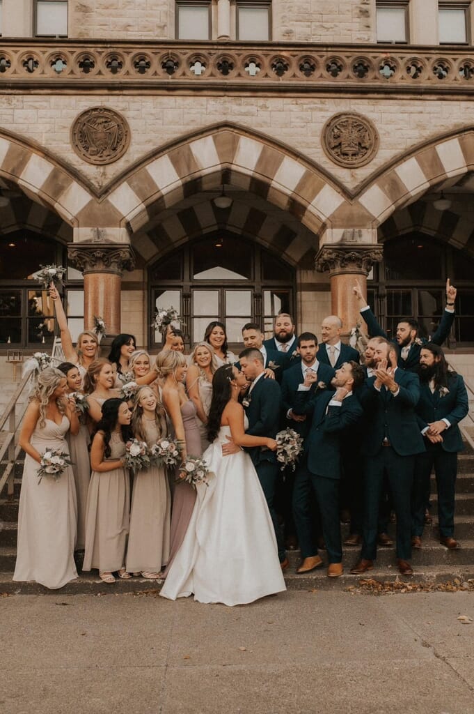 Evansville’s Premier Wedding DJ & MC 12 Wedding party at the Old Post Office in Evansville, Indiana